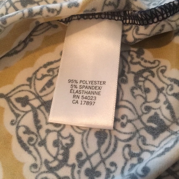 Banana Republic mustard and black pattern top - Picture 6 of 7